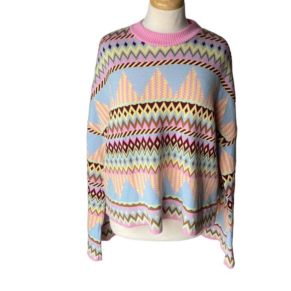 CRAS Denmark Milos Knit Sweater Bell Flare Long Sleeve  Size 40 - Picture 9 of 14